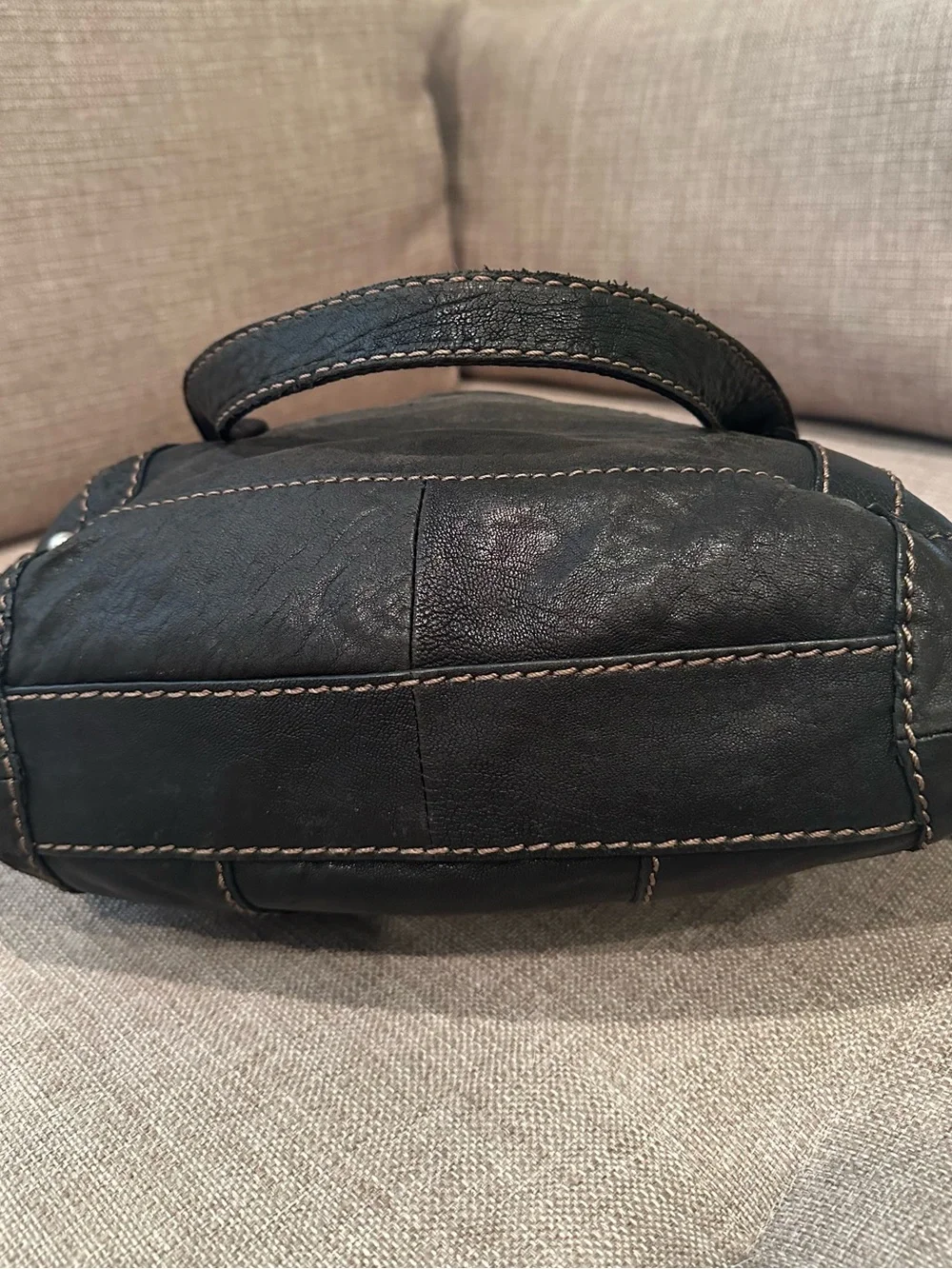 Fossil Dark Brown Leather Shoulder Crossbody Bag